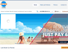 Tablet Screenshot of ontimecarrental.com